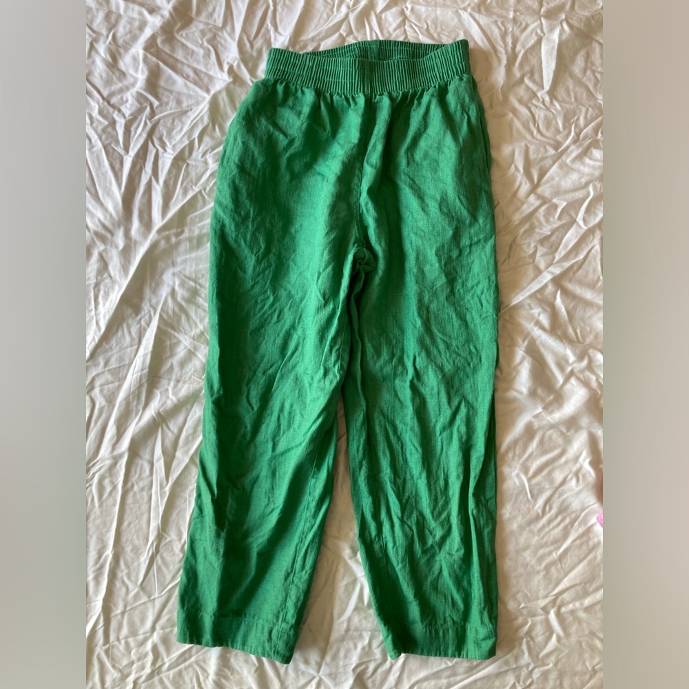Beaton Linen Green Pants
